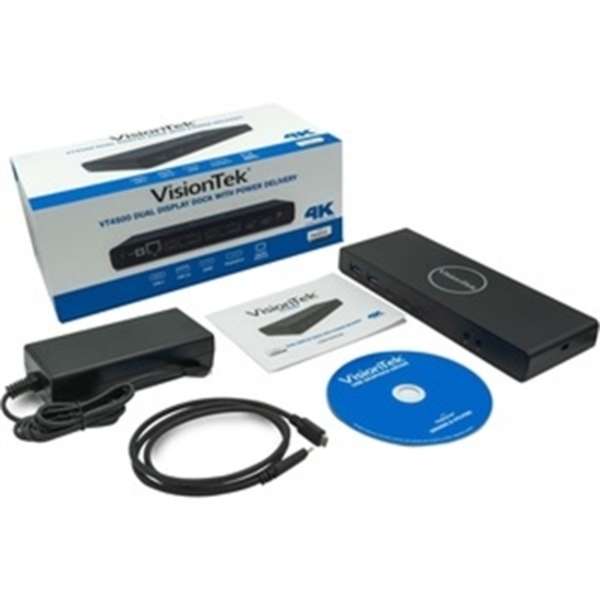 Visiontek VT4500 Dual 4K Dock w Power, 901250 901250